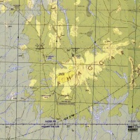 Mapa pohoří Ahaggar