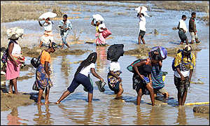 zplavy v Mozambiku