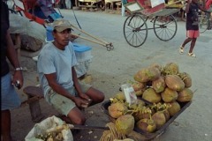 Prodej kokosových ořechů, Madagaskar