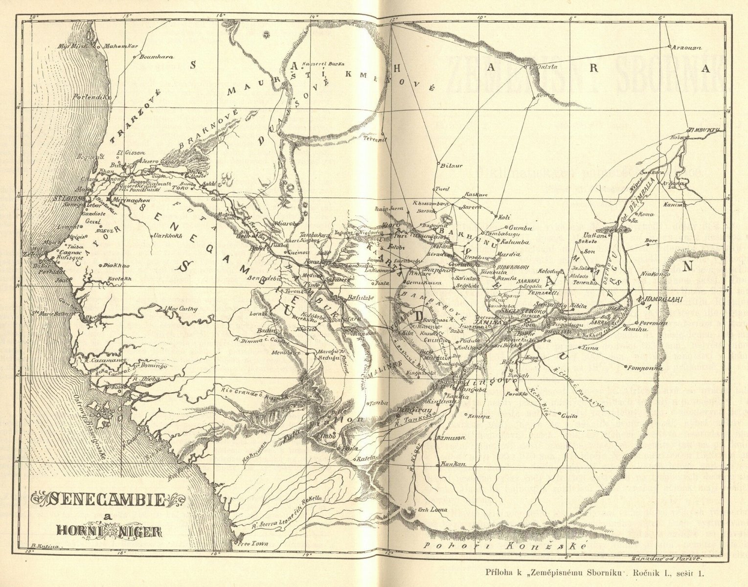 Senegambie - mapa