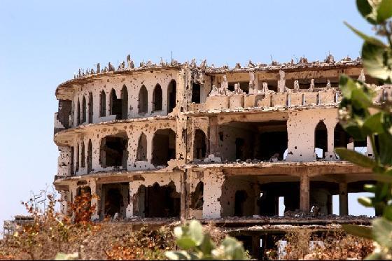 Tohle býval hotel Aruba (Mogadišo, Somálsko)