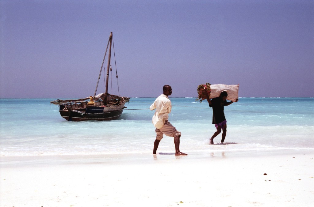 Dhow a Nungwi, Zanzibar (foto: Jaromír Němec, Tanzanie)
