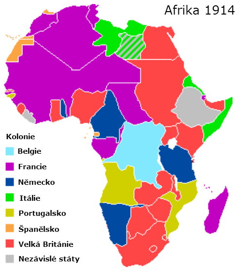 Afrika v roce 1914
