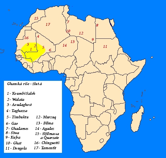 Ghanská říše a saharské oázy na transsaharských cestách