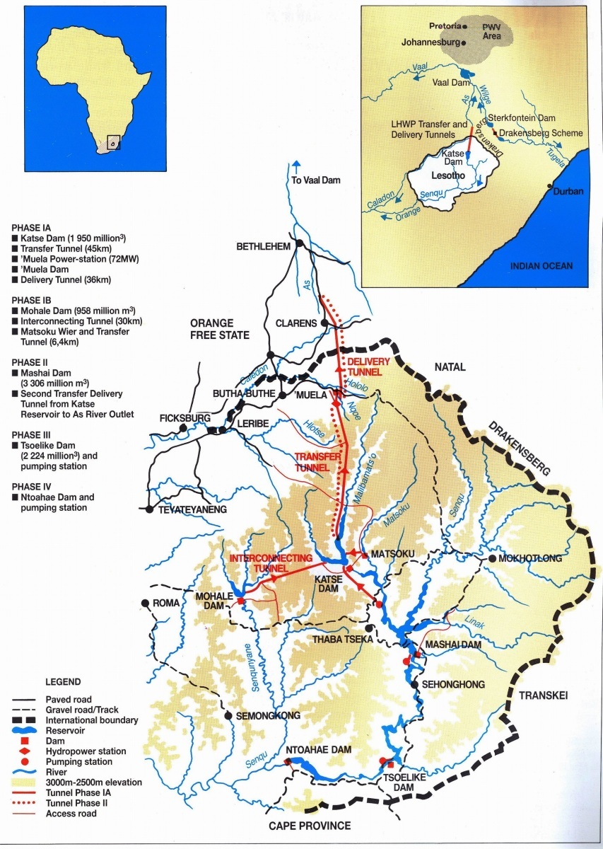 LHWP - mapa