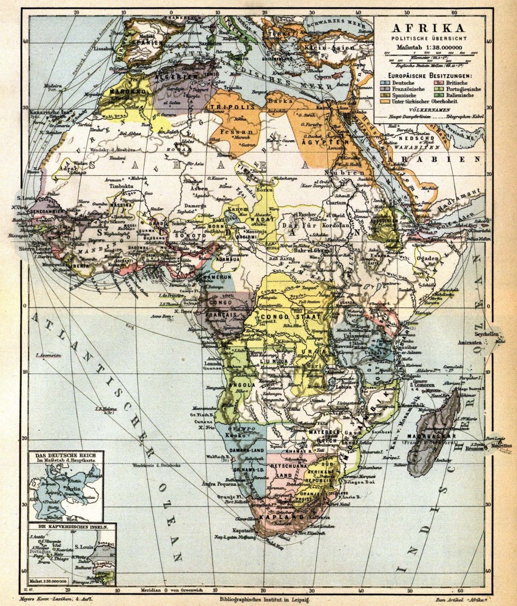 Meyers_Historická mapa Afriky