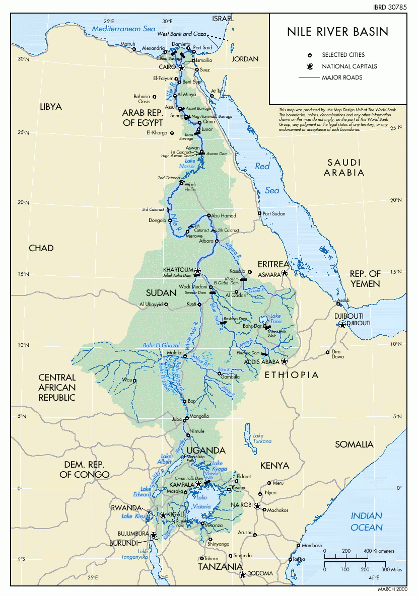 Mapa Nilu