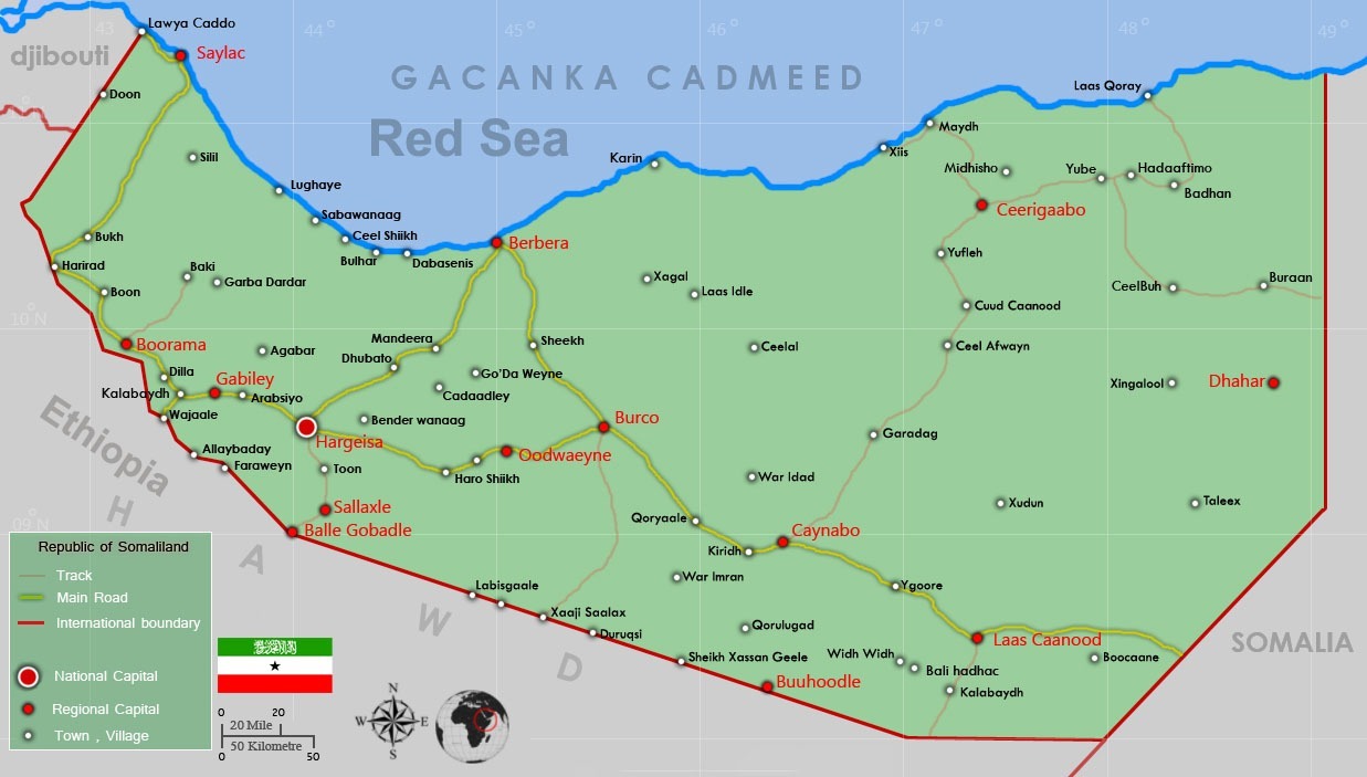 Somaliland mapa