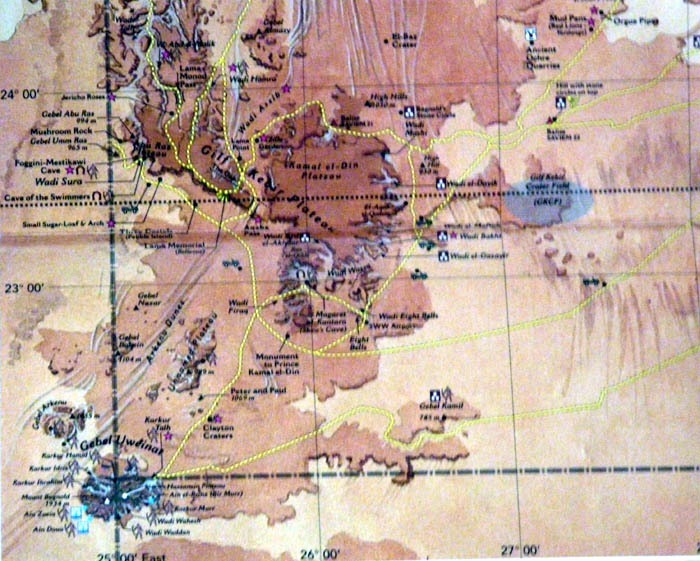 Mapa Uweinatu a okolí