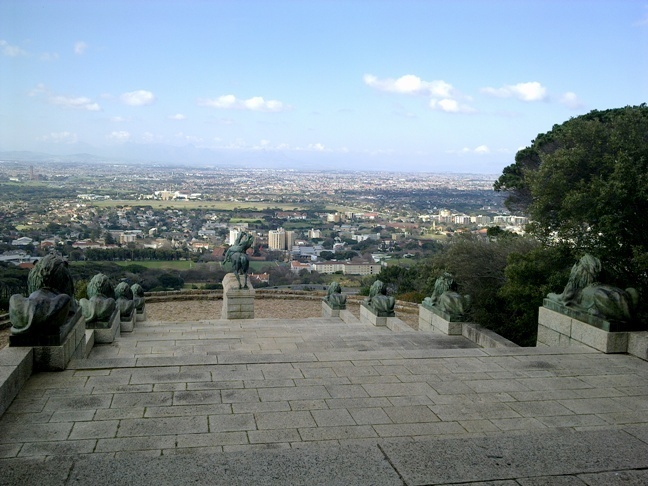 Pohled na Cape Town z Rhodes Memorial, Cape Town, Jižní Afrika