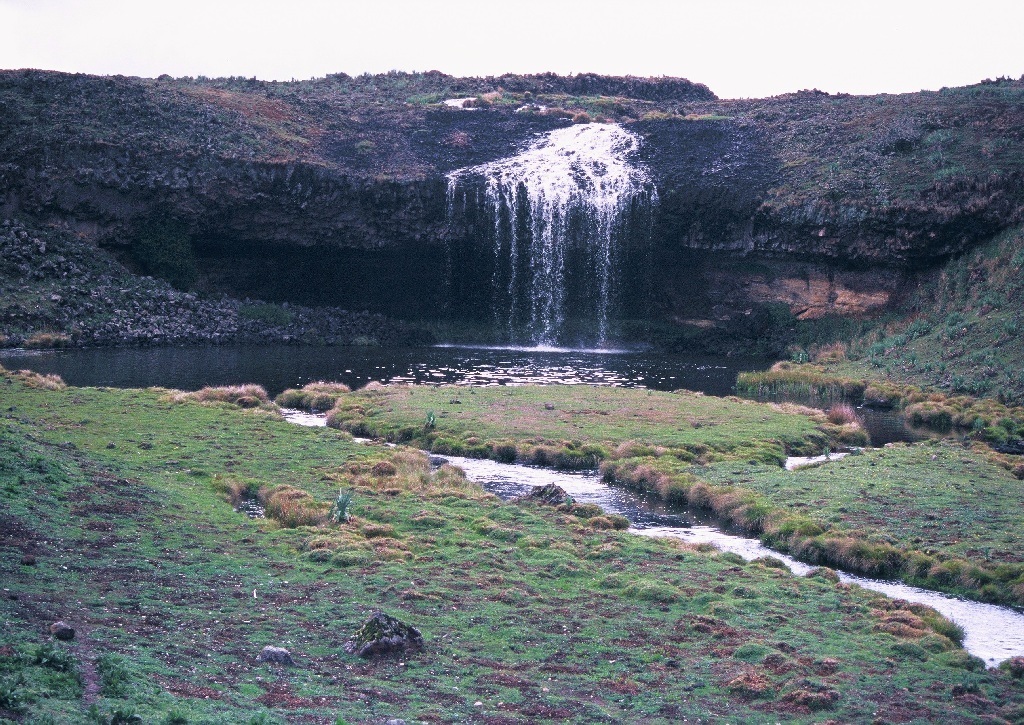 Finch Abera Waterfall, Bale, Etiopie